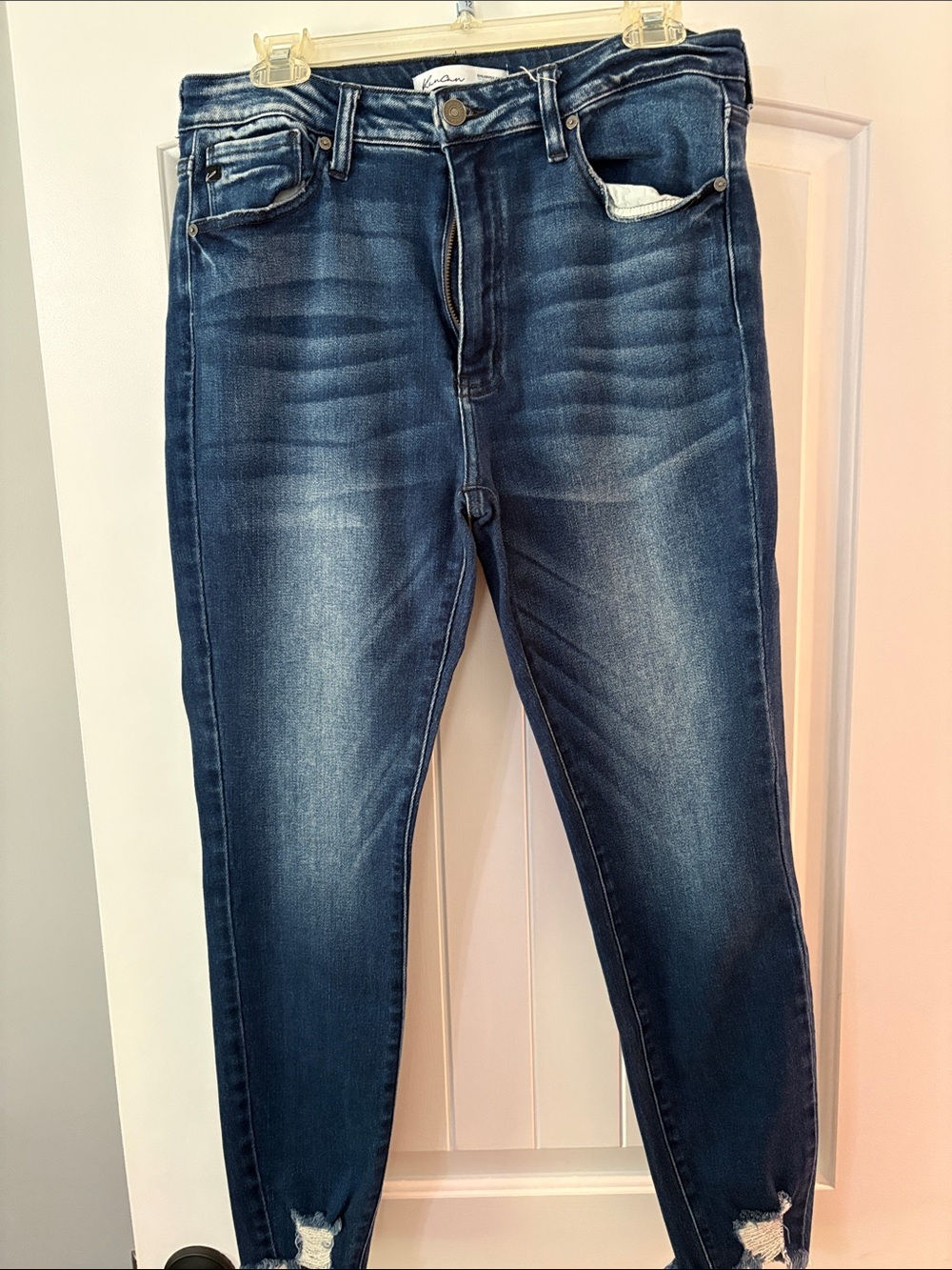 KanCan Women's Skinny Jeans in Dark Blue Wash